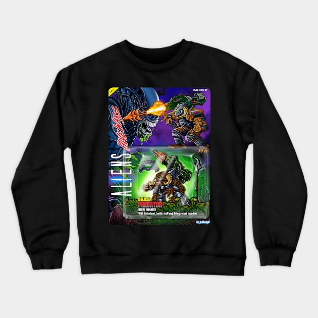 Heavy infantry Predator card Crewneck Sweatshirt by Ale_jediknigth